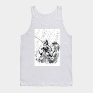 Samurai in the Rain Tank Top